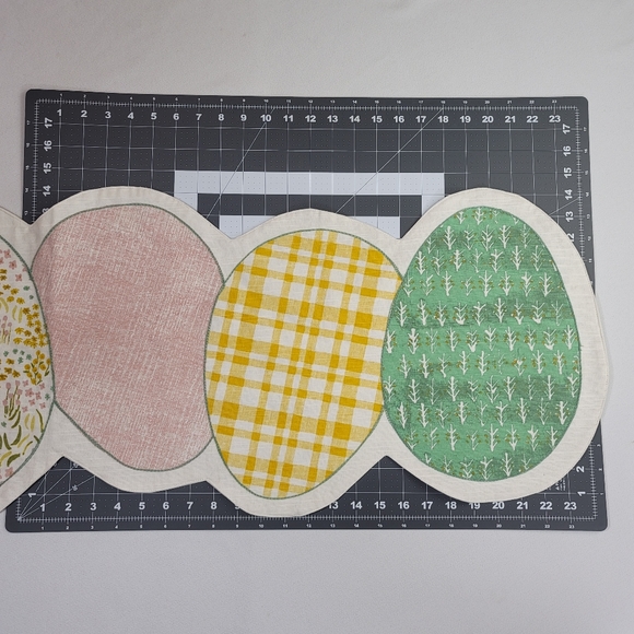 Easter Egg Spring Theme Fabric Table Runner - Picture 8 of 12